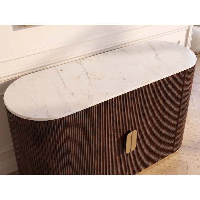 Buffet ORION 120cm vu de haut de côté