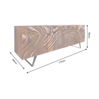 Buffet GAÏA 177cm en manguier foncé dimensions