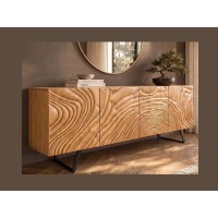 Buffet GAÏA manguier clair vu de côté