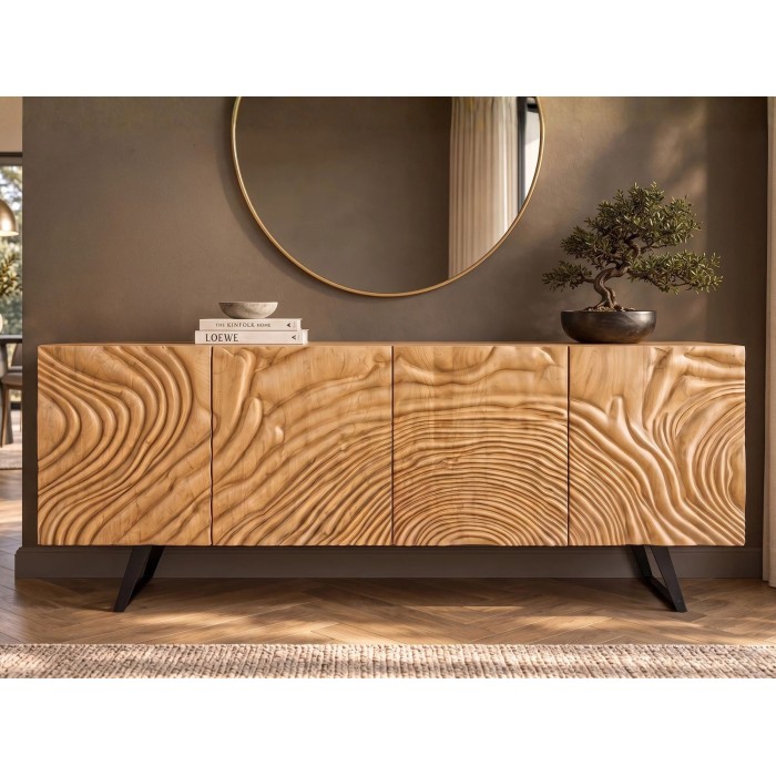 Buffet GAÏA manguier clair vu de face