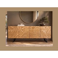 Buffet GAÏA manguier clair vu de face