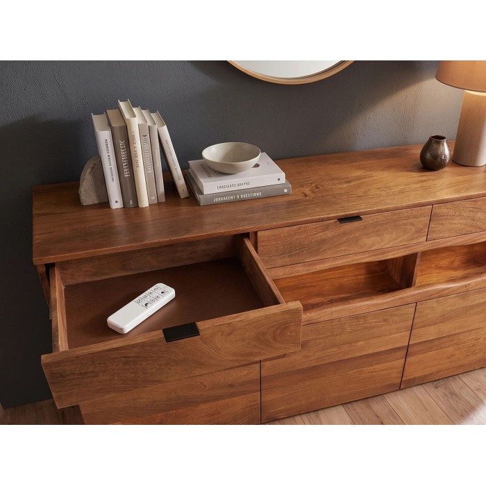 Buffet TAKARA 180cm avec tiroir ouvert