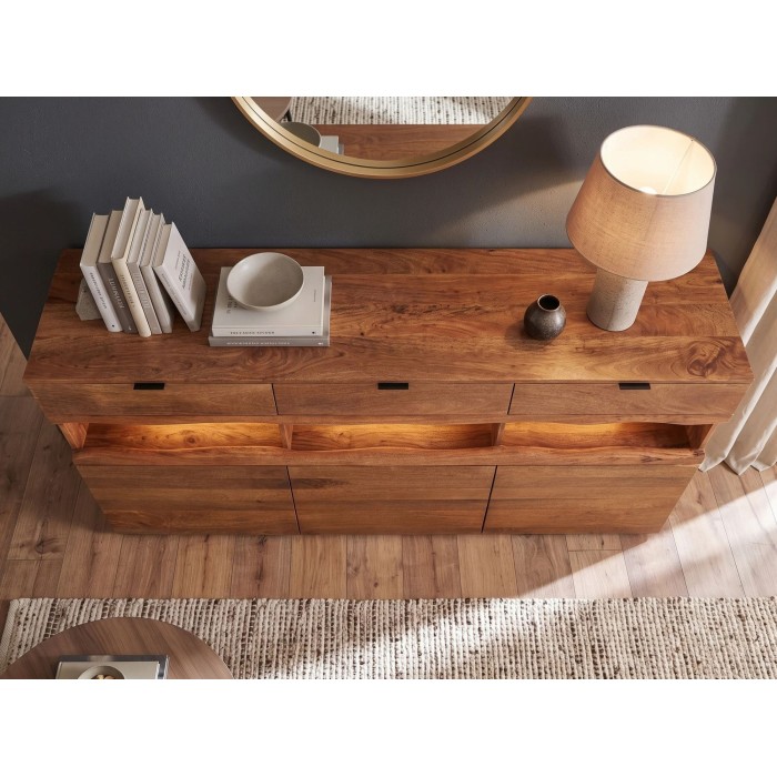 Buffet TAKARA 180cm vu de haut