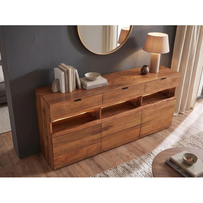 Buffet TAKARA 180cm vu de côté de haut