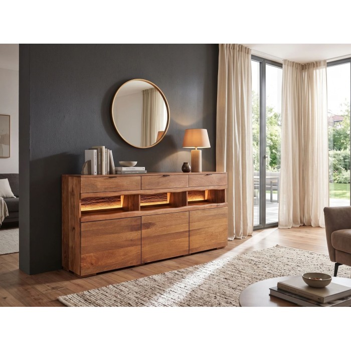 Buffet TAKARA 180cm vu éloignée allumée