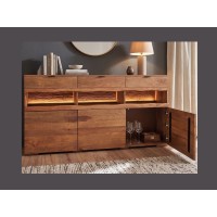 Buffet TAKARA 180cm avec placard de droite ouvert