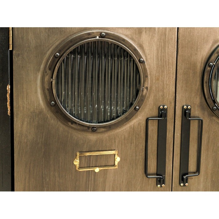 Zoom sur la façade du buffet LOCKER