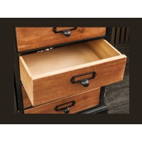 Buffet LOCKER avec un tiroir ouvert