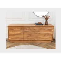 Buffet SONORA 160cm en acacia marron vu de face