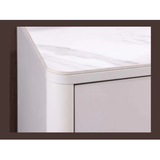 Zoom sur le coin du buffet 180cm MIYA blanc
