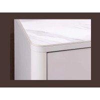 Zoom sur le coin du buffet 180cm MIYA blanc