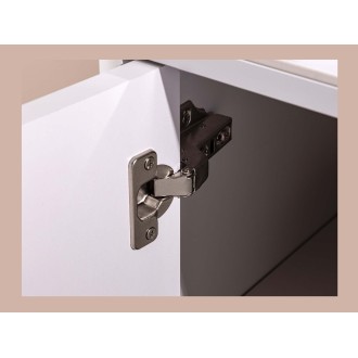 Zoom sur les charnières du buffet 180cm MIYA blanc