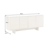 Buffet 180cm MIYA blanc dimensions