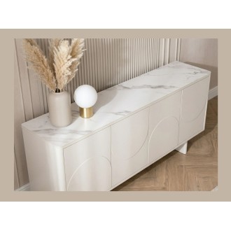 Buffet 180cm MIYA blanc vu sous un autre angle