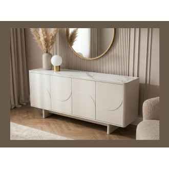 Buffet 180cm MIYA blanc vu de côté
