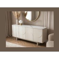 Buffet 180cm MIYA blanc vu de côté