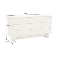 Buffet MIYA 150cm blanc et marbre dimensions