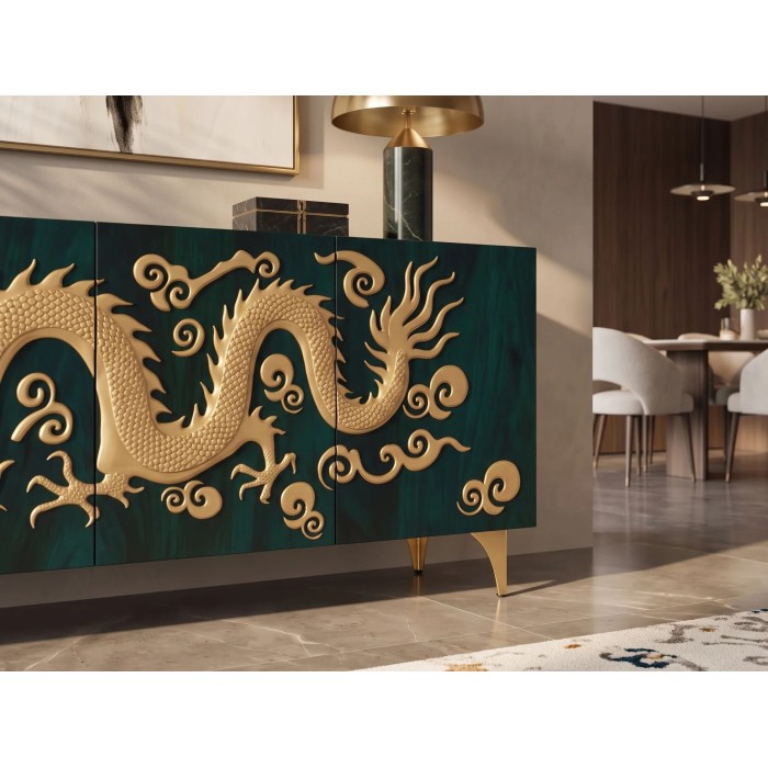 Zoom sur la queue du dragon du buffet RYUJIN