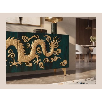 Zoom sur la queue du dragon du buffet RYUJIN