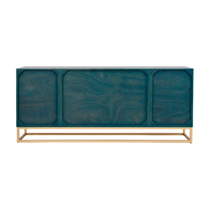 Buffet TERRAKAN turquoise vu de dos