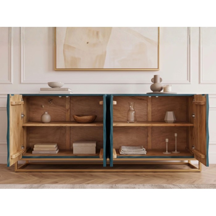 Buffet TERRAKAN turquoise ouvert