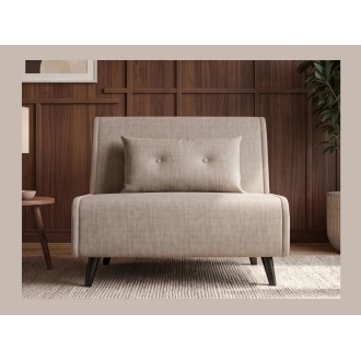 Fauteuil PRESTO beige convertible vu de face