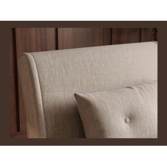 Zoom sur le dossier du fauteuil PRESTO beige convertible