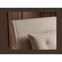 Zoom sur le dossier du fauteuil PRESTO beige convertible