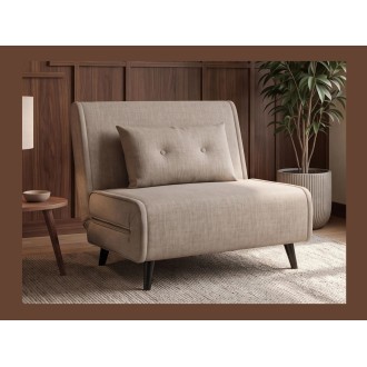 Fauteuil PRESTO beige convertible en situation