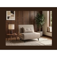 Fauteuil PRESTO beige convertible vu éloignée