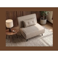 Fauteuil PRESTO beige convertible vu de haut