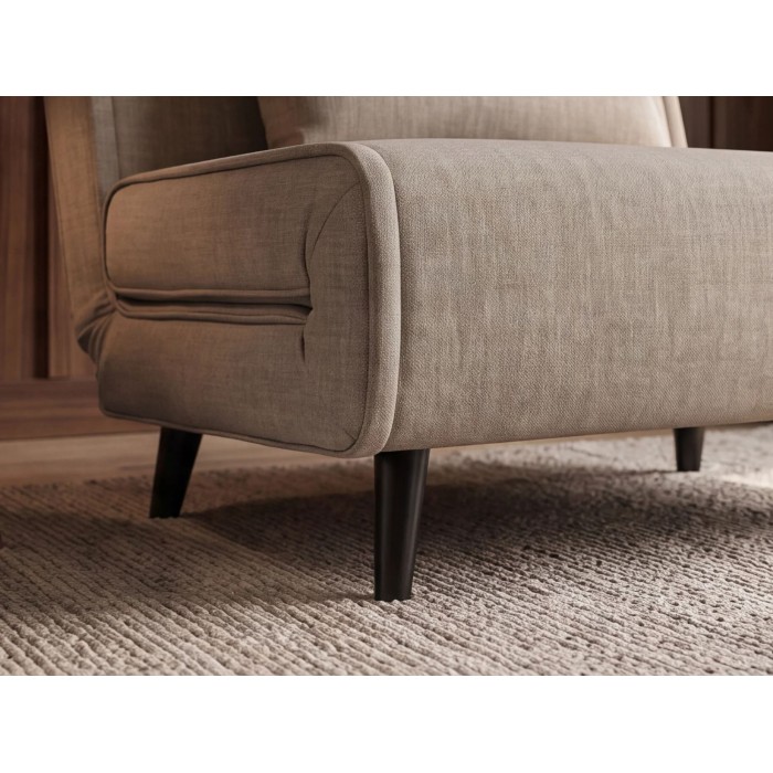 Zoom sur le bas du fauteuil PRESTO beige convertible