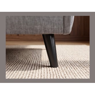 Zoom sur l'un des pieds du fauteuil PRESTO gris convertible