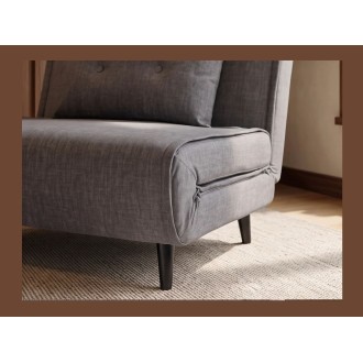Zoom sur le bas du fauteuil PRESTO gris convertible