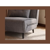 Zoom sur le bas du fauteuil PRESTO gris convertible