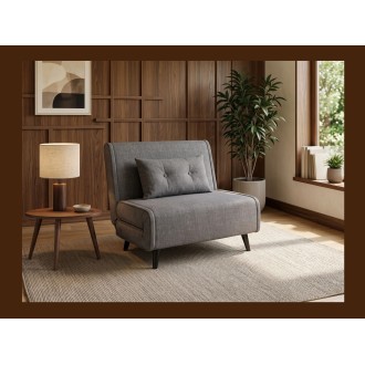 Fauteuil PRESTO gris convertible en situation