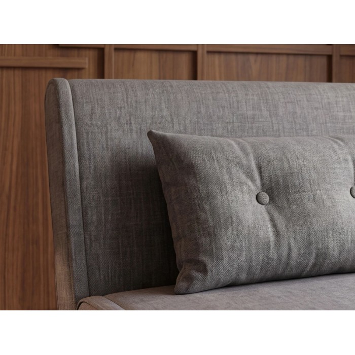Zoom sur le dossier du fauteuil PRESTO gris convertible