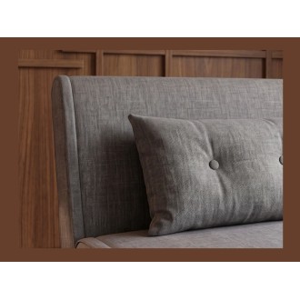 Zoom sur le dossier du fauteuil PRESTO gris convertible