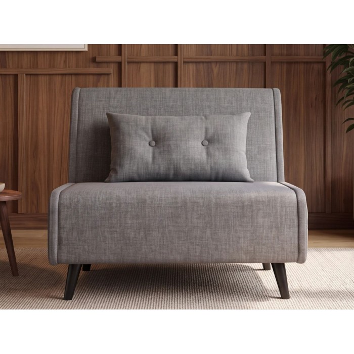 Fauteuil PRESTO gris convertible vu de face