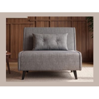 Fauteuil PRESTO gris convertible vu de face