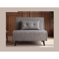 Fauteuil PRESTO gris convertible vu de face