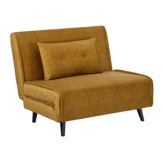 Fauteuil PRESTO jaune moutarde convertible