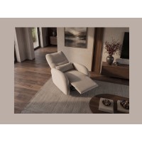 Fauteuil RELAXIO beige foncé vu de haut