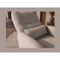 Zoom sur le dossier du fauteuil RELAXIO beige foncé