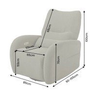 Fauteuil RELAXIO vert dimensions