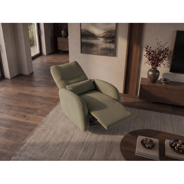 Fauteuil RELAXIO vert vu de haut