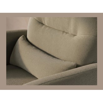 Zoom sur le coussin inclu du fauteuil RELAXIO vert