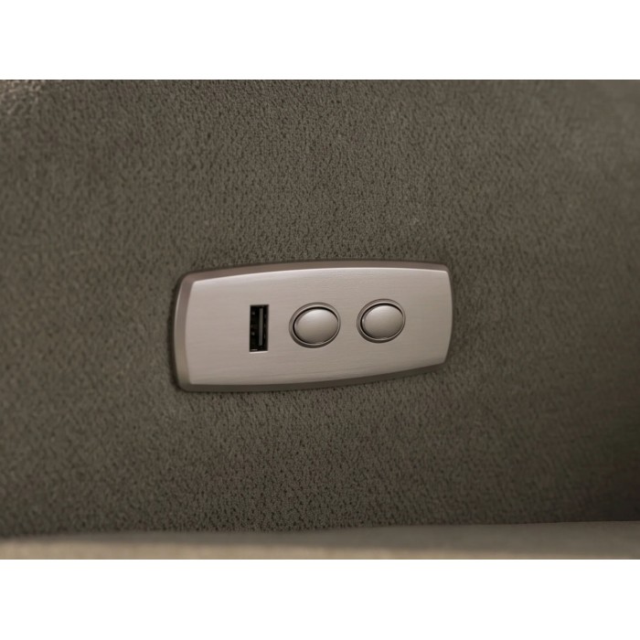 zoom sur le port USB du fauteuil RELAXIO vert