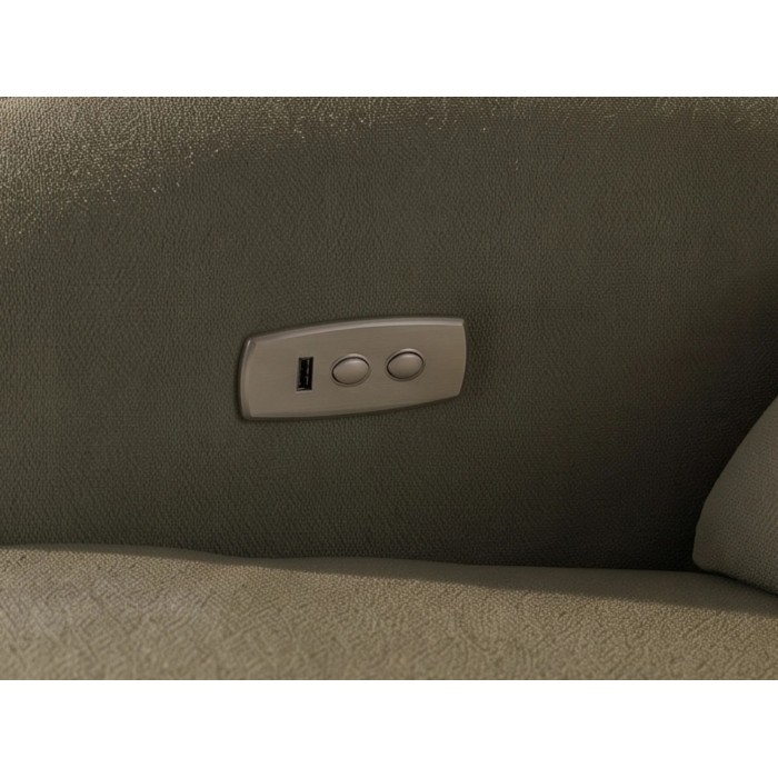 Vu du port USB du fauteuil RELAXIO vert