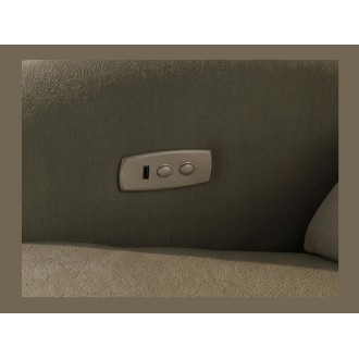 Vu du port USB du fauteuil RELAXIO vert